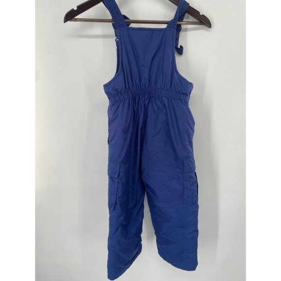 OshKosh BGosh Toddler Kids Ski Snow Bib Overalls Navy Blue Front Zip Size 5 - Picture 5 of 5